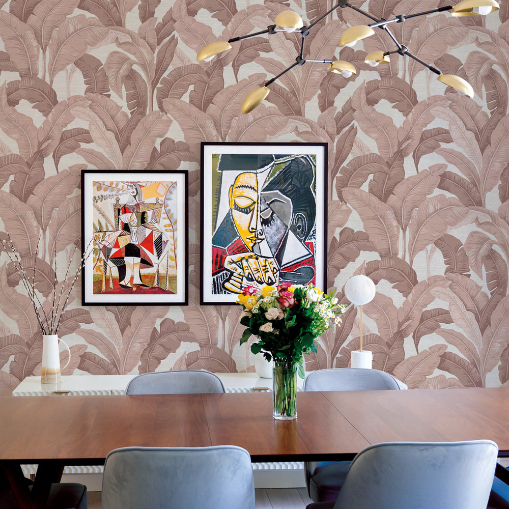Lanai Palm Grasscloth Peel and Stick Wallpaper