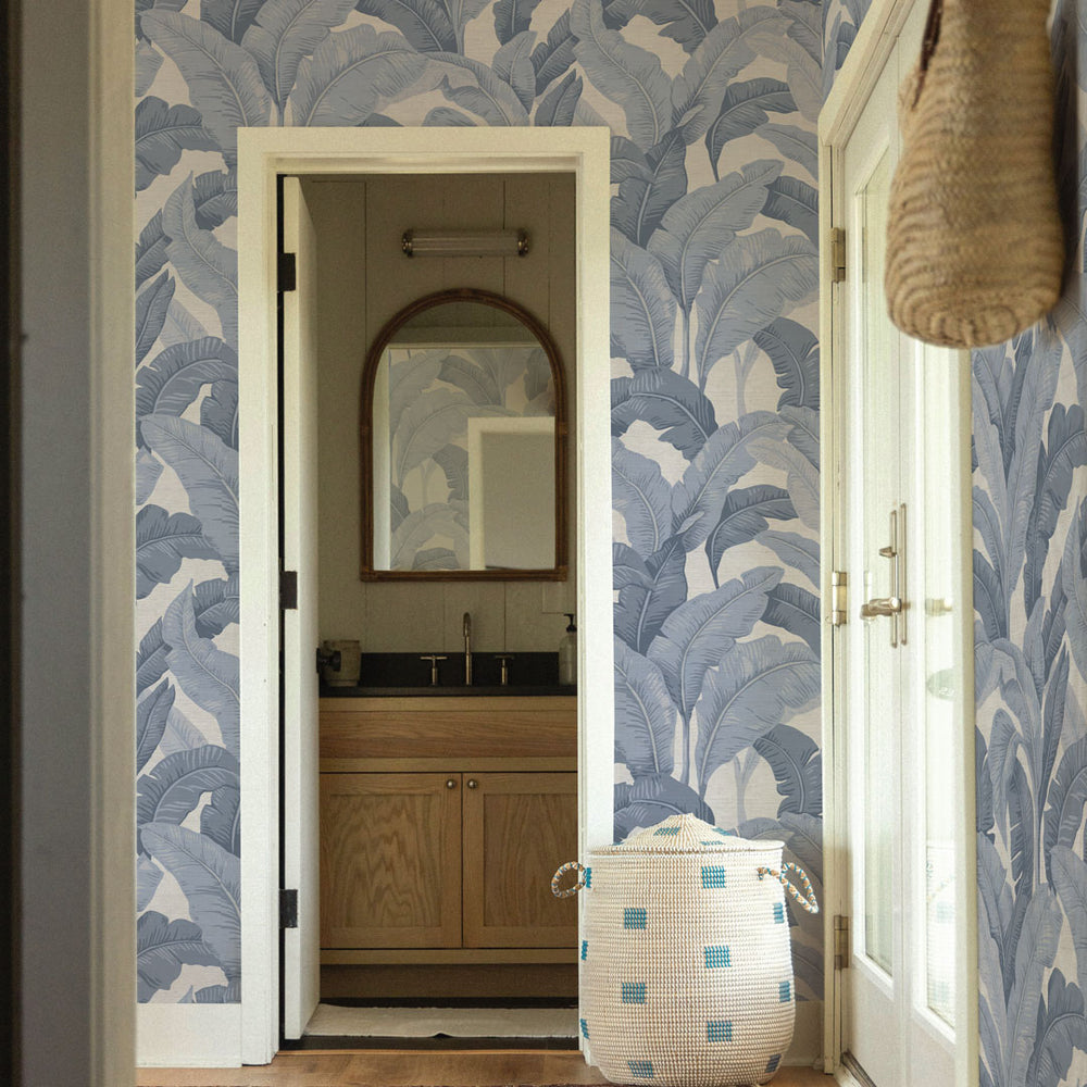 Lanai Palm Grasscloth Peel and Stick Wallpaper