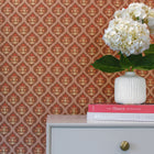Ogee Garden Grasscloth Peel and Stick Wallpaper