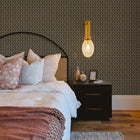 Ogee Garden Grasscloth Peel and Stick Wallpaper