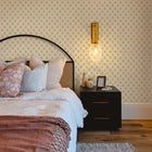 Ogee Garden Grasscloth Peel and Stick Wallpaper