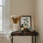 Ogee Garden Grasscloth Peel and Stick Wallpaper