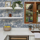 Provence Toile Grasscloth Peel and Stick Wallpaper
