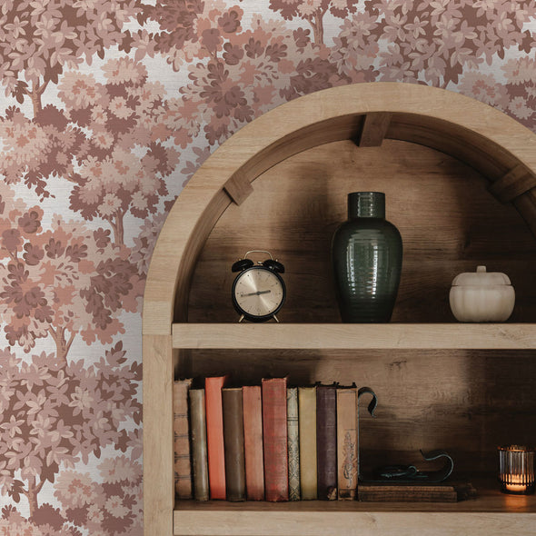 Provence Toile Grasscloth Peel and Stick Wallpaper
