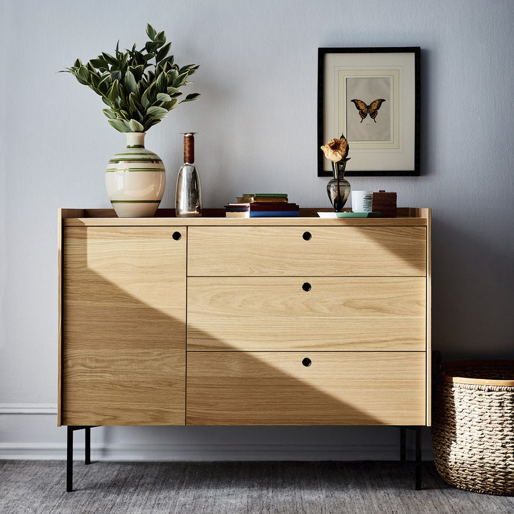 Peek 1 Door 3 Drawer Credenza