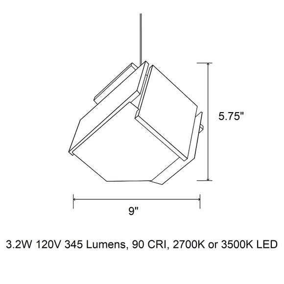 Mica LED Pendant Light