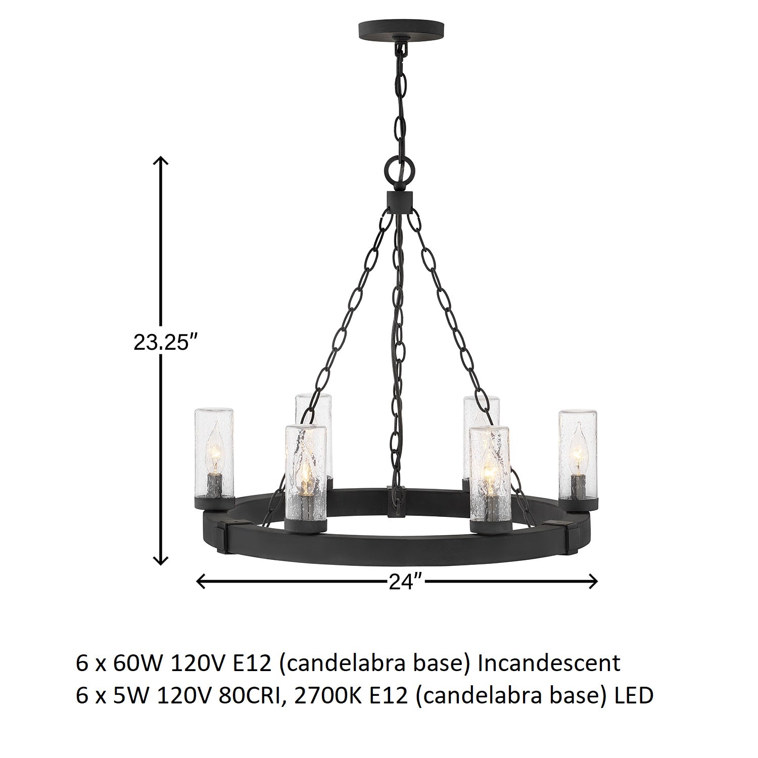 Hinkley Sawyer Outdoor Chandelier - 2Modern