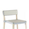Lancaster Stool  option Lancaster Seat / Back Pad Off White