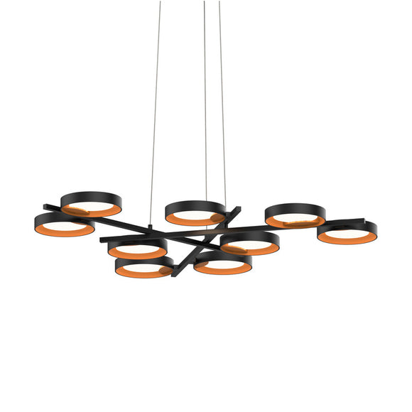 Light Guide Ring Nine Light Pendant Light