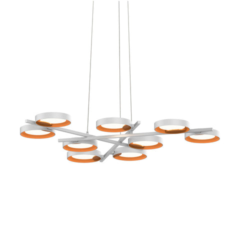 Light Guide Ring Nine Light Pendant Light
