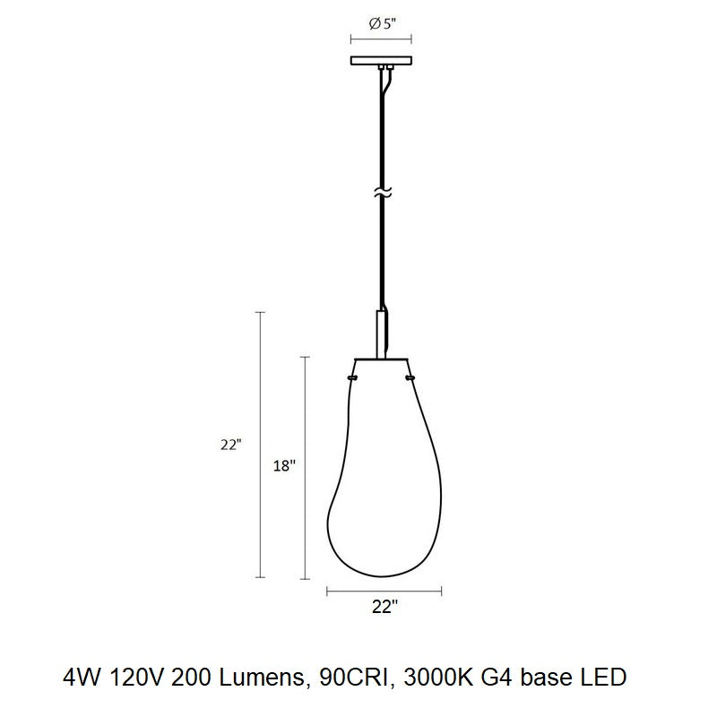 Liquid LED Pendant Light