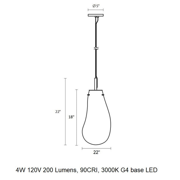 Liquid LED Pendant Light