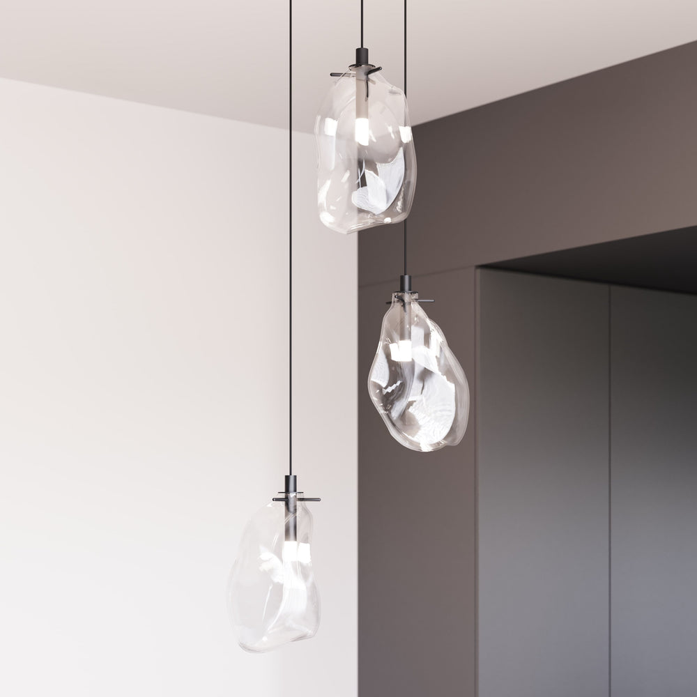 Liquid Three Light Multi Pendant Light