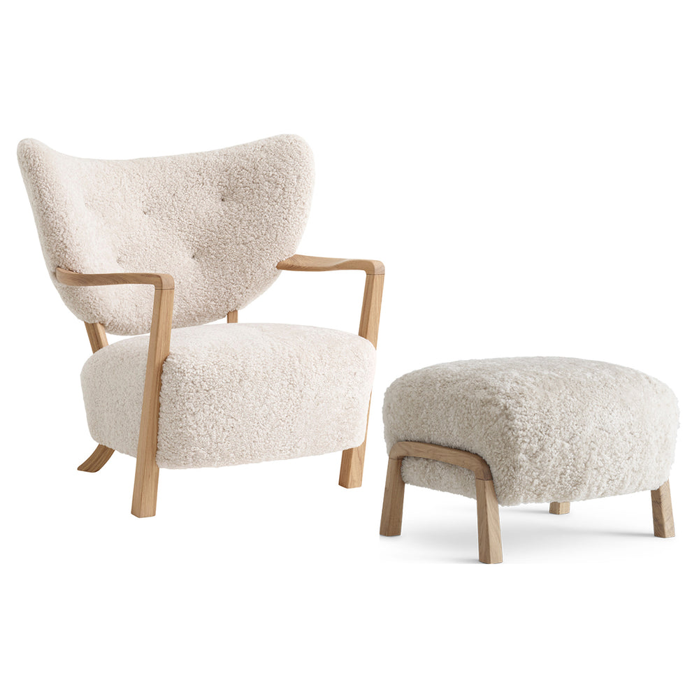 Wulff Lounge Chair and Pouf