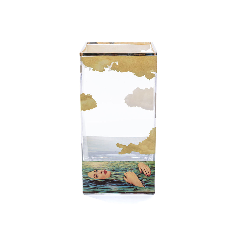 Toiletpaper Glass Vase