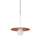 Bola Disc Pendant Light  option Clay / White
