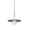 Bola Disc Pendant Light  option Moss / Chrome