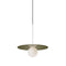 Bola Disc Pendant Light  option Moss / White