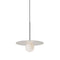 Bola Disc Pendant Light  option Sand / Chrome