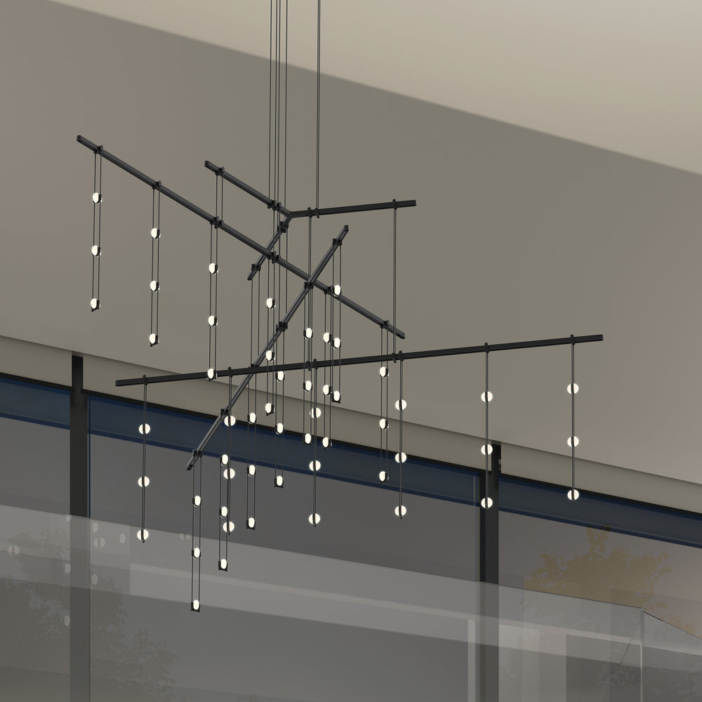 Suspenders Tri-Bar 4-Tier Multi Light Pendant Light