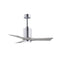 Patricia PA3 Ceiling Fan  option Polished Chrome / Barn Wood Tone