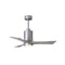 Patricia PA3 Ceiling Fan  option Brushed Nickel