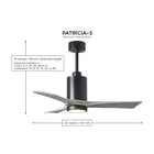 Patricia PA3 Ceiling Fan