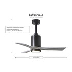 Patricia PA3 Ceiling Fan