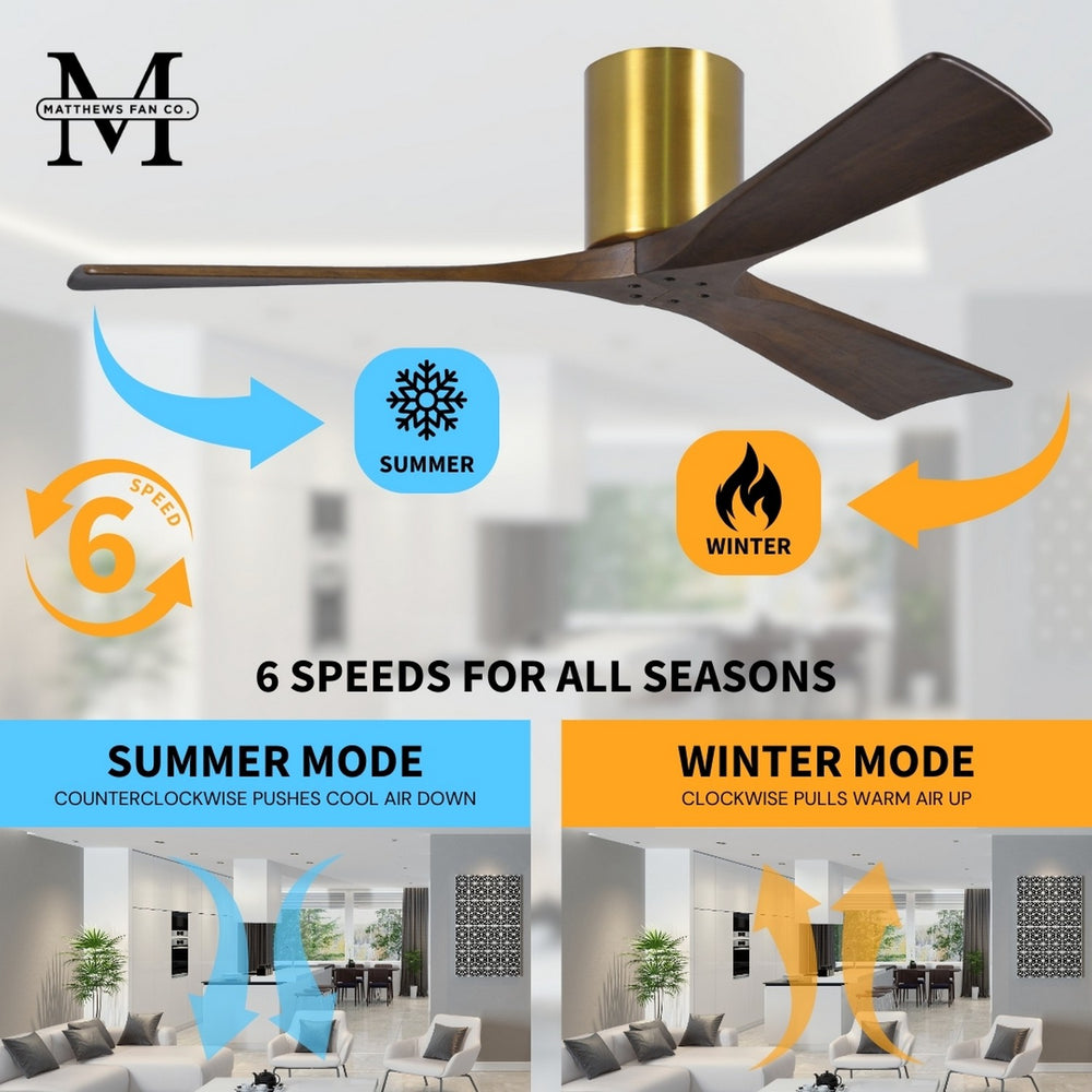 Irene H3 Small Close to Ceiling Fan