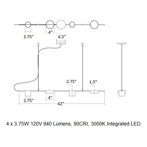 Counterpoint™ LED Linear Pendant Light