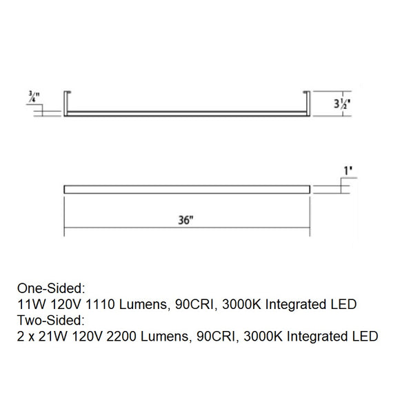 Thin-Line™ Sided LED Wall Bar