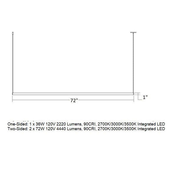 Thin-Line™ Sided LED Pendant Light