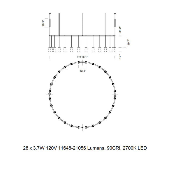 Cirio Circular Pendant Light