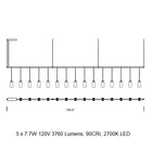 Cirio Lineal Linear Pendant Light