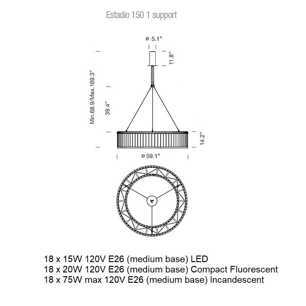 Estadio Pendant Light