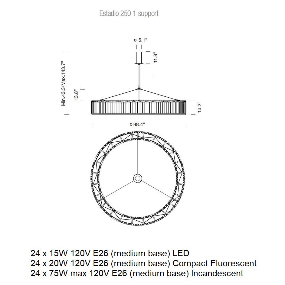 Estadio Pendant Light