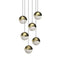 Grapes Six Light Multi Pendant Light  option Brass