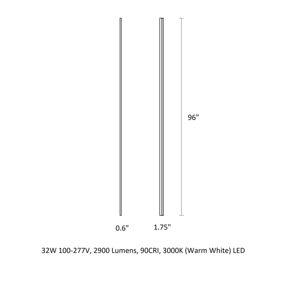 Stiletto Lungo Bathroom Vanity Light