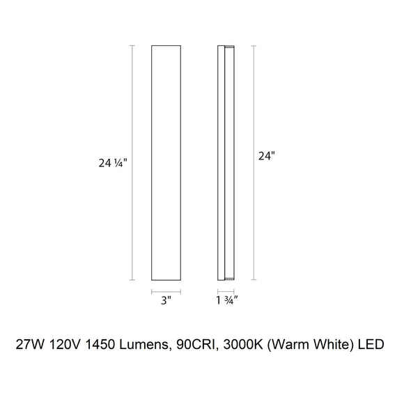 Vanity Wide Bathroom Vanity Light