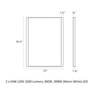 Vanity LED Vertical Mirror with Light