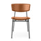 Fifties Metal Chair  option L10 Melange Cognac Leather