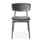 Fifties Metal Chair  option S0L Ash Grey Venice
