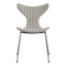 Lily Upholstered Dining Chair  option Voulez-Vouz Light Grey and Off White 004