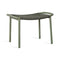 Ribbon Outdoor Footrest  option Moss / Dark Green