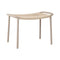 Ribbon Outdoor Footrest  option Taupe / Sand