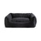 Henri Dog Bed  option Charcoal Jute