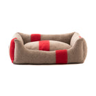 Red / Small: 15.7 in width Henri Recycled Wool Dog Bed OPEN BOX