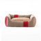 Henri Recycled Wool Dog Bed  option Red