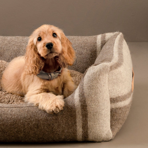 Henri Recycled Wool Dog Bed