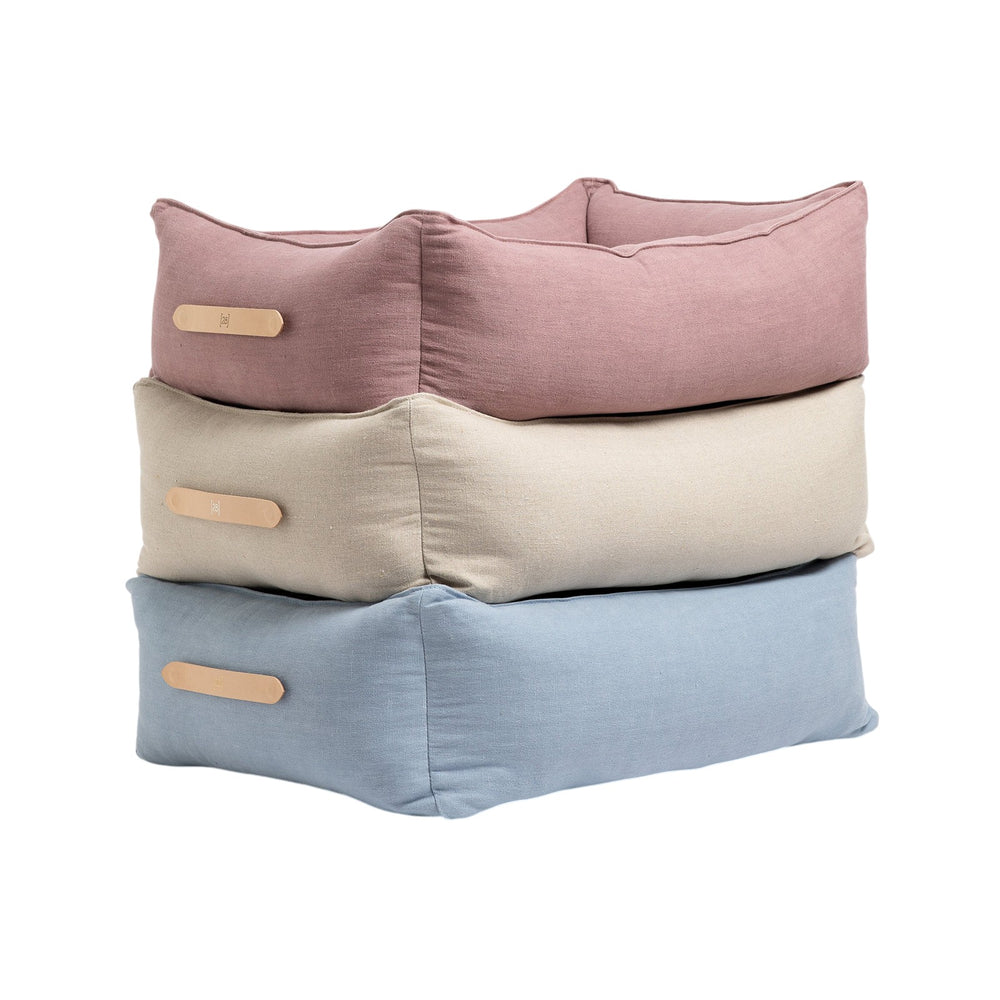 Edward Pure Linen Dog Bed